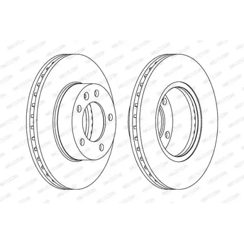 FERODO Ön Fren Diski Havalı 305Mm DDF1217C-1