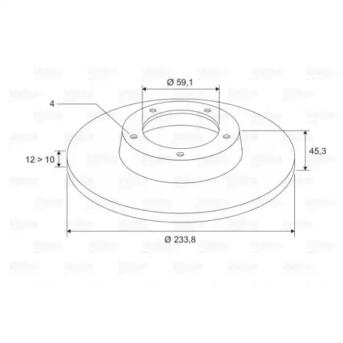 VALEO Ön Fren Diski Tk 186300