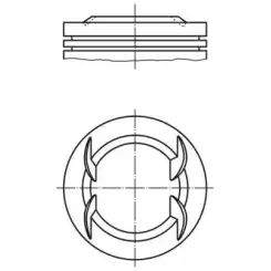 MAHLE Piston+Segman 0.50 73.40Mm 012 22 03