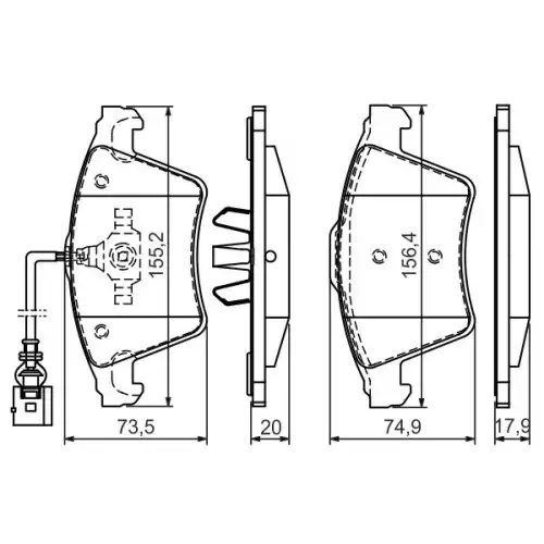 BOSCH Ön Fren Balatası Tk 0986494164