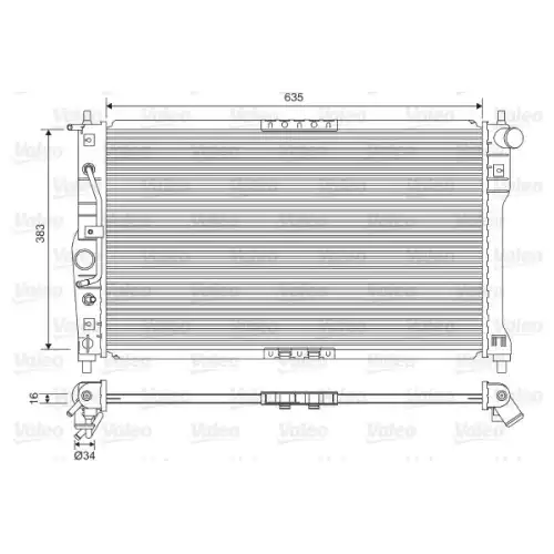 VALEO Motor Su Radyatörü 734249