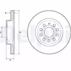 DELPHI Ön Fren Diski 280 5 BG3832