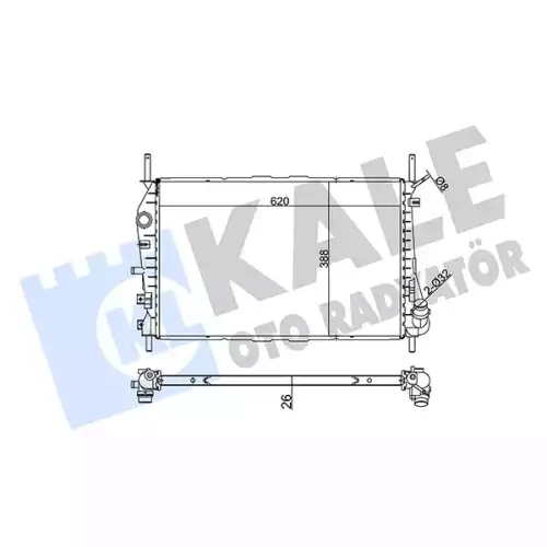 KALE Motor Su Radyatörü 356400