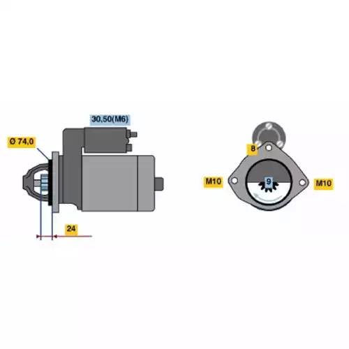 BOSCH Marş Motoru 0001115045