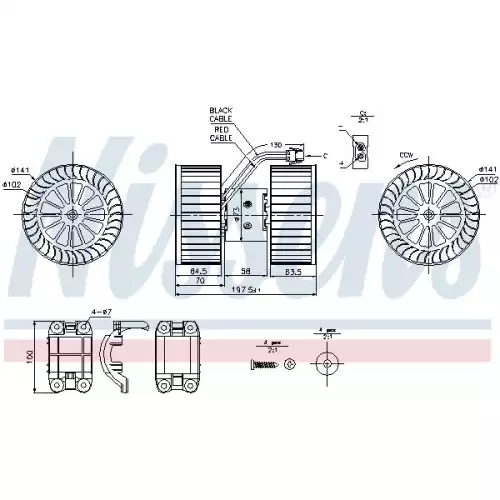 NISSENS Kalorifer Fan Motoru 87115