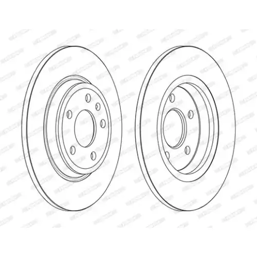 FERODO Arka Fren Diski Dolu 300Mm DDF2599C