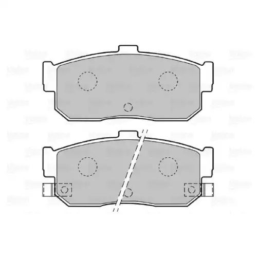 VALEO Arka Fren Balatası Tk 598668