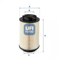 UFI Mazot Filtre 26.014.00