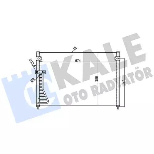 KALE Klima Radyatörü Kondanser 387000