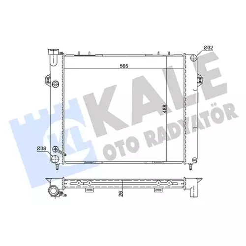 KALE Motor Su Radyatörü 342075