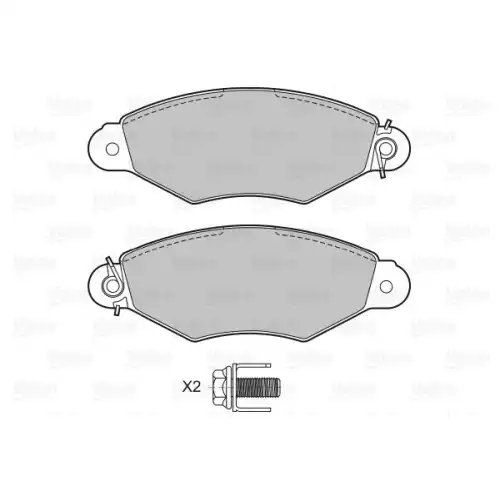 VALEO Ön Fren Balatası Yaylı 601433