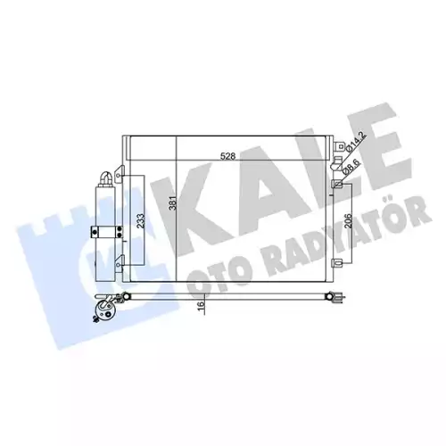 KALE Klima Radyatörü Kondanser 345285