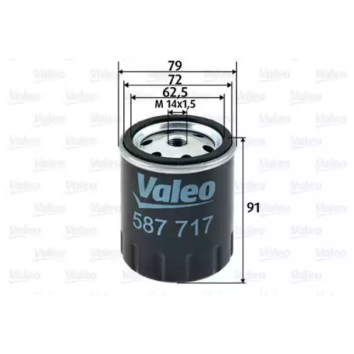 VALEO Yakıt Filtre Mazot 587717