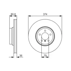 BOSCH Ön Fren Diski 0986479R35