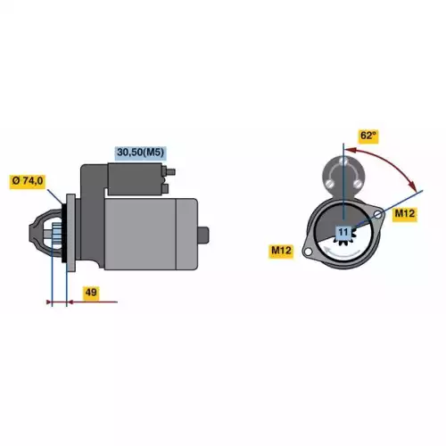 BOSCH Marş Motoru 0001138039