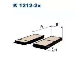 FILTRON Polen Filtre K1212-2x