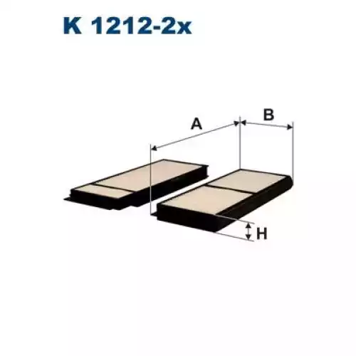 FILTRON Polen Filtre K1212-2x