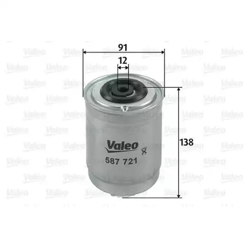 VALEO Yakıt Filtre Mazot 587721