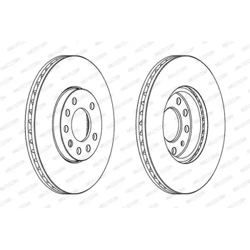 FERODO Ön Fren Diski Havalı 288Mm DDF810