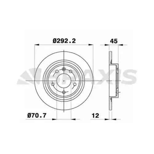 BRAXIS Arka Fren Diski AE0233