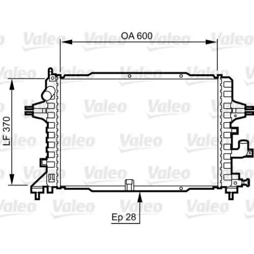 VALEO Motor Su Radyatörü 734380