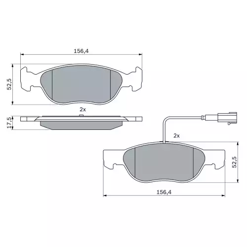 BOSCH Ön Fren Balatası Tk 0986424362