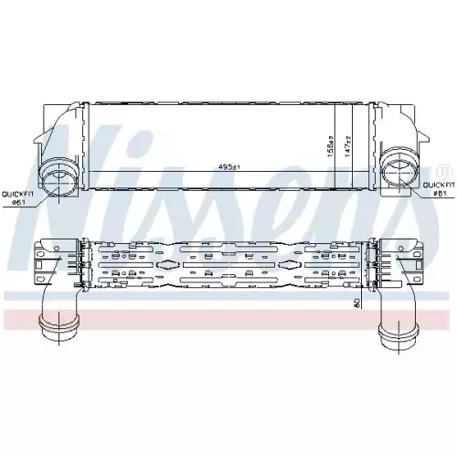 NISSENS Turbo İntercool Radyatörü 96440