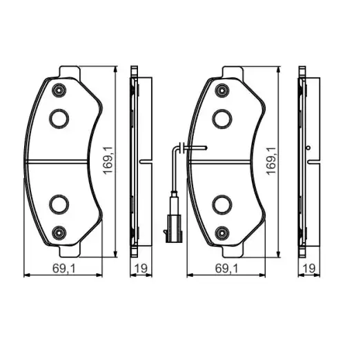 BOSCH Ön Fren Balatası Tk 0986495095