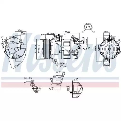 NISSENS Klima Kompresörü 89086