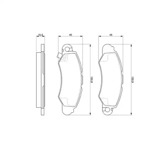 BOSCH Ön Fren Balatası Tk 0986424804