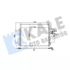 KALE Klima Radyatörü Kondanser 350590