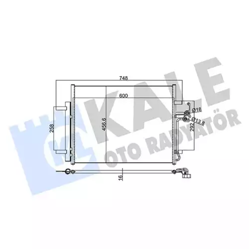 KALE Klima Radyatörü Kondanser 350590