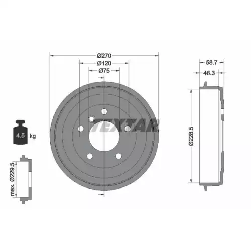 TEXTAR Arka Fren Kampanası 94012500