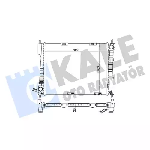 KALE Motor Su Radyatörü Mekanik 350990