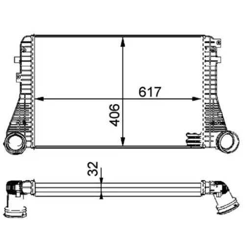 MAHLE Turbo İntercool radyatörü CI83000P