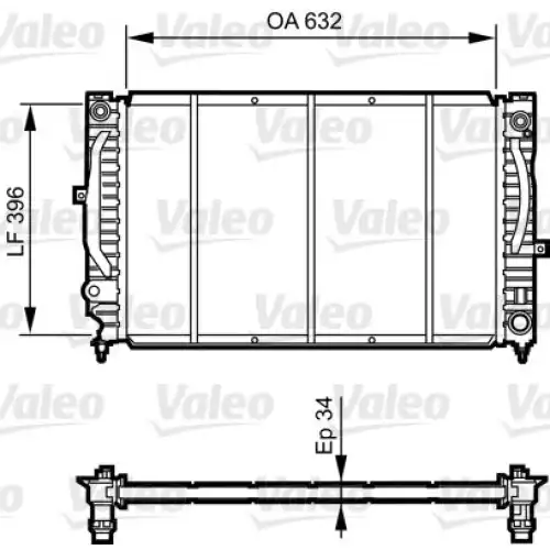 VALEO Motor Su Radyatörü Manuel 731756