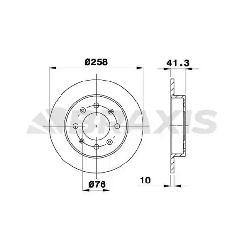 BRAXIS Arka Fren Diski 258Mm AE0585