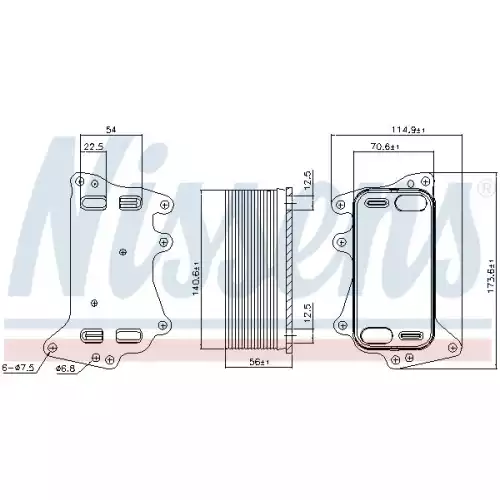 NISSENS Motor Yağ Radyatörü 90908