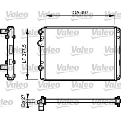 VALEO Motor Su Radyatörü 732953