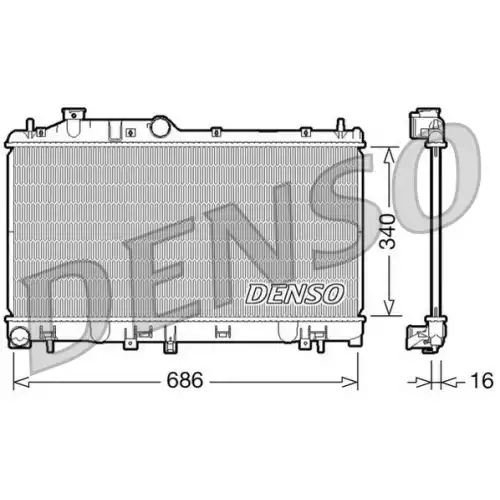 DENSO Motor Su Radyatörü DRM36007