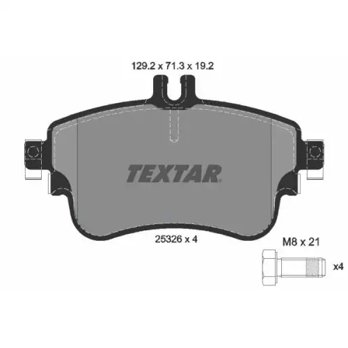 TEXTAR Ön Fren Balatası Tk 2532601