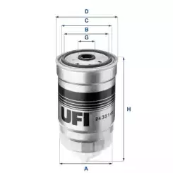 UFI Mazot Filtre 24.351.00