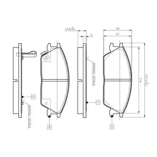 BOSCH Ön Fren Balatası 0986TB2115