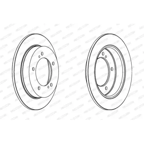 FERODO Ön Fren Diski Düz (290 5) DDF351