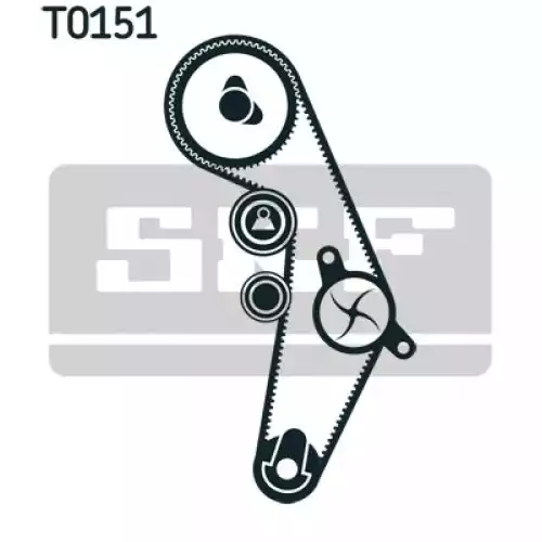 SKF Eksantrik Triger Kayış Seti VKMA01018