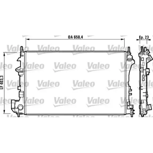 VALEO Motor Su Radyatörü Mekanik 732879