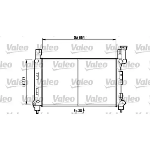 VALEO Motor Su Radyatörü 732780