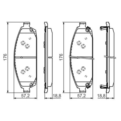 BOSCH Ön Fren Balatası Tk 24250 0986494370