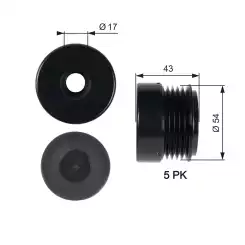 GATES Alternatör Kasnağı OAP7031