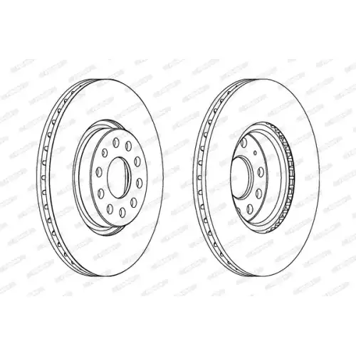 FERODO Ön Fren Diski Takım Carbonlu 312mm DDF1305C